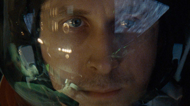 Close-ups like this are a staple of First Man.